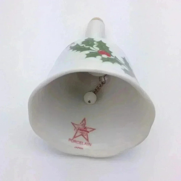 Bell Christmas Holly Porcelain by All the Trimmings - Picture 3 of 4